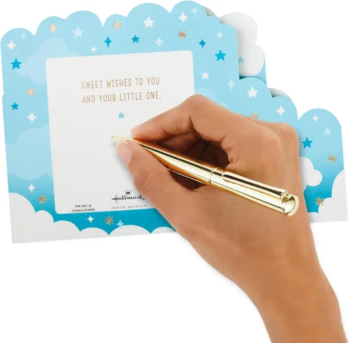 Miniatura 5 de Hallmark Paper Wonder - Tarjeta desplegable para bebé niño (globos azules) para baby showers, nuevos padres, felicitaciones