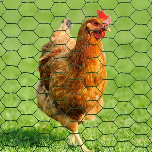 Miniatura 8 de SATINIOR 2 hojas de red de alambre de pollo para trabajos artesanales, malla de alambre hexagonal galvanizada (negro, 13.7 x 80 pulgadas)