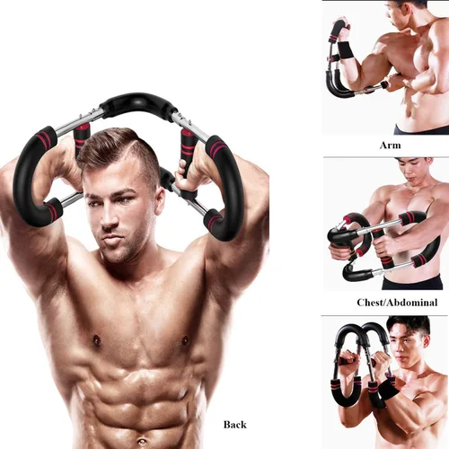 Miniatura 4 de Twister Arm Trainer ajustable 60-100lb pecho hombro antebrazo sistema de fuerza portátil de cuerpo completo equipo de entrenamiento para gimnasio