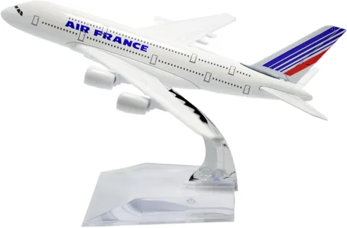 TANG DYNASTY (TM) 1:400 6.3 in Air Bus A380 Air France Modelo Avión Juguete Avión Modelo