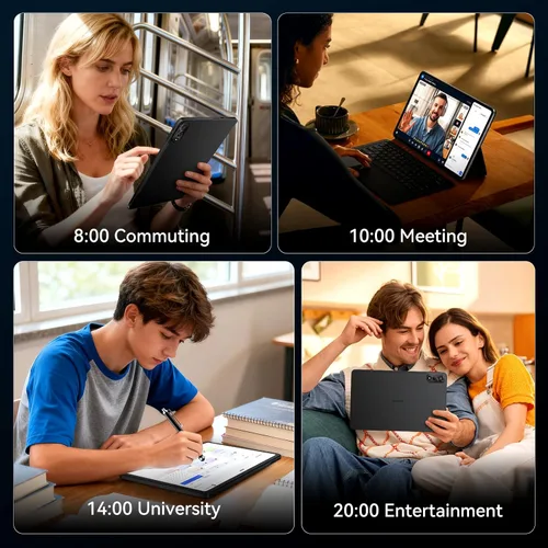 Miniatura 6 de Tablet N90 Android 16, tableta de 12 pulgadas 2K FHD+, tableta Android con teclado, WiFi 5G, 24GB+128GB/2TB, identificación facial, 9000 mAh, 4 años
