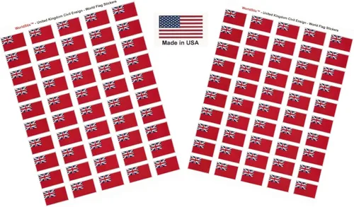 Miniatura 283 de 100 calcomanías de la bandera de Alaska; 1.5" x 1" hechas en Estados Unidos, calcomanías autoadhesivas de la bandera del estado para álbumes