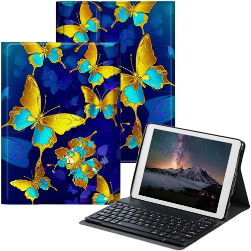 Miniatura 12 de Funda para Samsung Galaxy Tab S6 Lite 2022/2020 con teclado inalámbrico desmontable y soporte ajustable para proteger la tableta para Samsung Galaxy