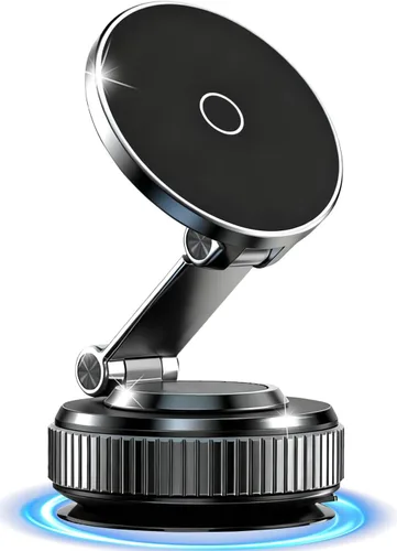 Miniatura 10 de Soporte magnético de teléfono de coche al vacío mejorado para tu automóvil [120 libras de ventosa ultra y imán de 3000 gf] Soporte de teléfono