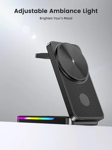 Miniatura 9 de Cargador inalámbrico magnético para Samsung Galaxy S26 Ultra, estación de carga inalámbrica 3 en 1 para Samsung Watch 8, soporte de cargador
