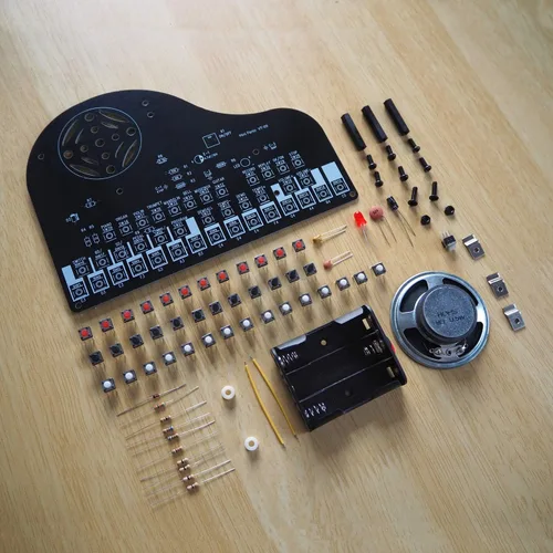 Miniatura 2 de Kit de Proyecto de Soldadura de Piano DIY, Kit de Práctica de Soldadura Electrónica, Gran Proyecto STEM y Regalo, Multifuncional