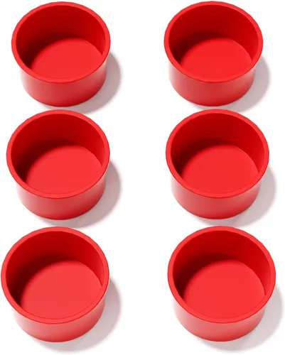 Miniatura 8 de saphe Moldes redondos de 10 pulgadas (2 paquetes) – Mini moldes redondos antiadherentes para hornear, moldes de silicona para pasteles y postres