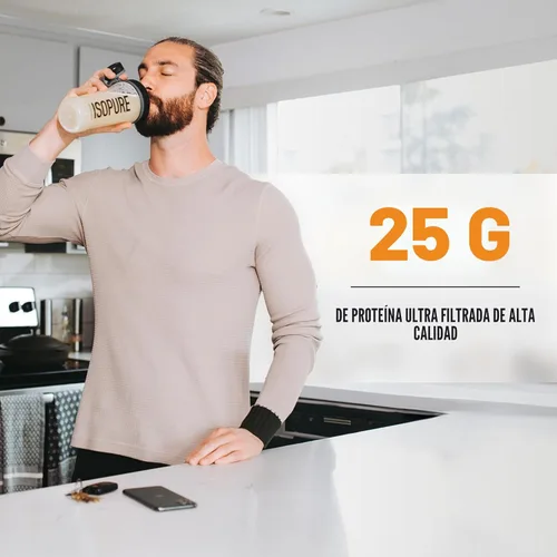 Miniatura 5 de Isopure Zero Carb 100% Proteína Pura de Aislado de Suero, Libre de Lactosa, Libre de Gluten, Con Vitaminas, Vainilla Caramelo Salado, 25g