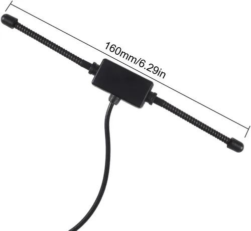 Miniatura 3 de Antena dipolo estéreo universal AM FM para automóvil, montaje adhesivo oculto, antena de radio AM FM para vehículos, automóviles, camiones, SUV