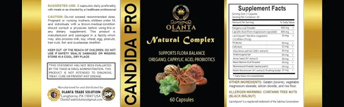 CANDIDA PRO COMPLEX - Candida Cleanse Detox, probióticos para la salud digestiva, suplemento de apoyo inmunológico y salud digestiva, ácido