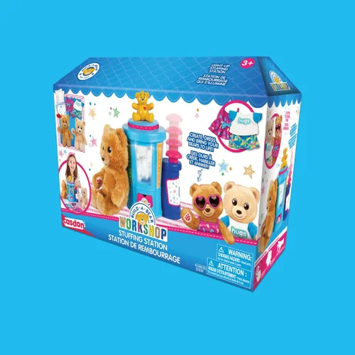 Miniatura 7 de Estación de relleno de juguetes Build-A-Bear Workshop de Casdon Estación en casa para niños de 3 años en adelante Rellena, viste y abraza amigos