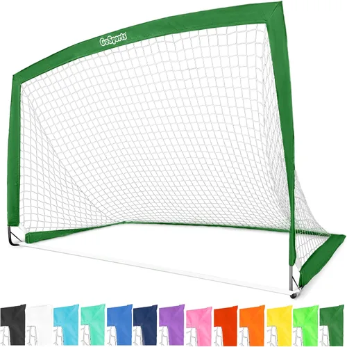 Miniatura 23 de GoSports - Arcos de fútbol portátiles para niños, 13 opciones de color, elige 4 x 3 pies o 6 x 4 pies, redes desplegables de tono de equipo para Rojo