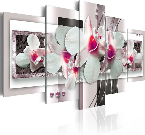 Miniatura 58 de Lienzo decorativo con impresión artística de diseño de orquídea de Artgeist Orquídea #01