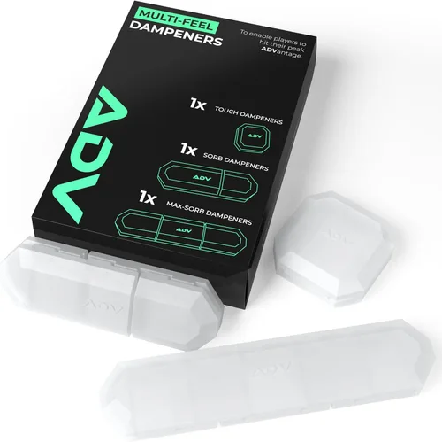 Miniatura 13 de ADV Tennis Amortiguador con tacto personalizado, paquete de 3, amortiguador de raqueta para reducir la vibración, aliviar los síntomas de lesiones