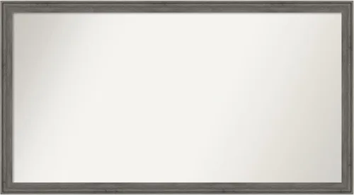 Miniatura 219 de Amanti Art Espejo personalizado, espejo de baño gris plomo a rayas, espejo de pared o espejo de tocador de baño sobre el fregadero