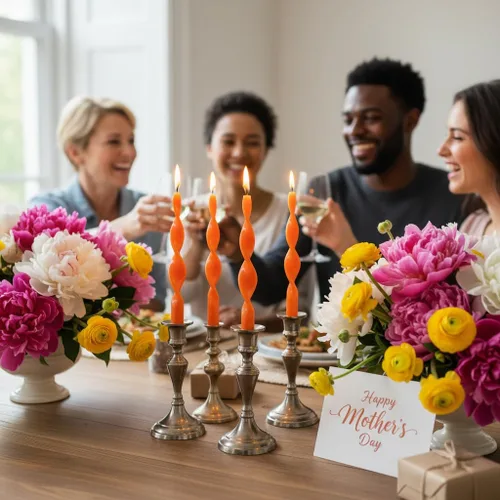 Miniatura 5 de Velas cónicas en espiral color naranja, velas torcidas de 8 pulgadas, 5 horas, sin perfume, hechas a mano, juego de 4 velas giratorias para boda