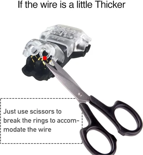 Miniatura 6 de Kalolary - Conectores de cable de bajo voltaje, paquete de 20 conectores de cable de 2 pines de 3/2 vías, cable compacto universal tipo T