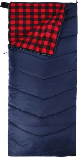 Miniatura 10 de REDCAMP Saco de Dormir de Franela de Algodón para Camping y Mochileros, Saco de Dormir para Adultos para Climas Fríos con Relleno de 2/3/4/6lbs