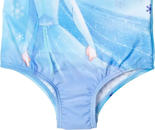Miniatura 6 de Disney Frozen Elsa Anna - Traje de baño de una pieza para niñas y niños grandes, Azul
