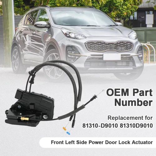 Miniatura 3 de Actuador eléctrico para cerradura de puerta delantera izquierda, lado de accionamiento compatible con Kia Sportage 2017 2018 2019 2020 2021