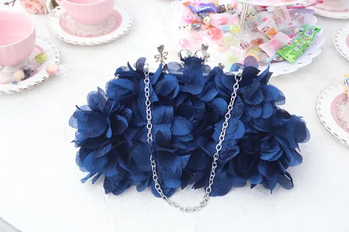 Miniatura 8 de Bolso de noche para mujer, diseño floral, para boda, baile de graduación, beso
