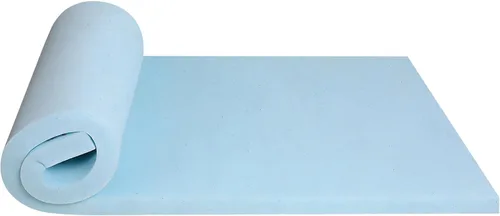 Miniatura 13 de BLKMTY Cubrecolchón King de 3 pulgadas, cubrecolchón de espuma viscoelástica ventilada con infusión de gel refrescante, colchón suave y transpirable