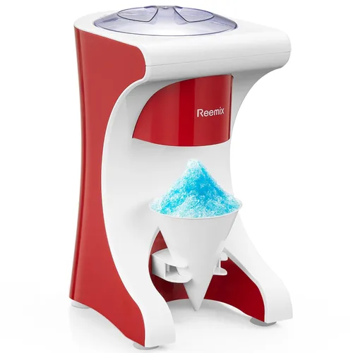 Máquina de hielo afeitado para cono de nieve, máquina de granizado Reemix para cono de nieve, bolas de nieve, cócteles congelados y más, fácil de