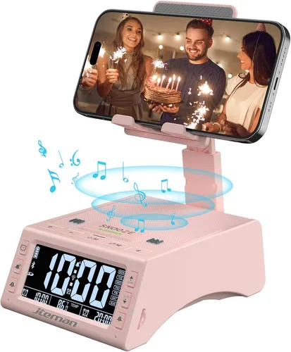 Miniatura 9 de JTEMAN Regalos para hombres y mujeres, soporte para teléfono celular con altavoz Bluetooth inalámbrico, accesorios de cocina ajustables Cool Tech