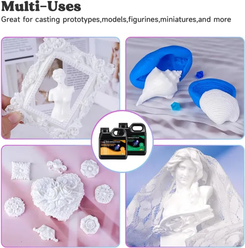 Miniatura 6 de LET'S RESIN Resina de poliuretano, resina de fundición de 2 partes de 60 onzas, resina de curado rápido en 10 minutos, plástico líquido vertible