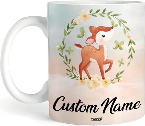 Miniatura 21 de CUBICER Tazas de café personalizadas con nombre personalizado, tazas de cerámica blanca, regalos de Navidad de vidrio para niños, mujeres, adultos