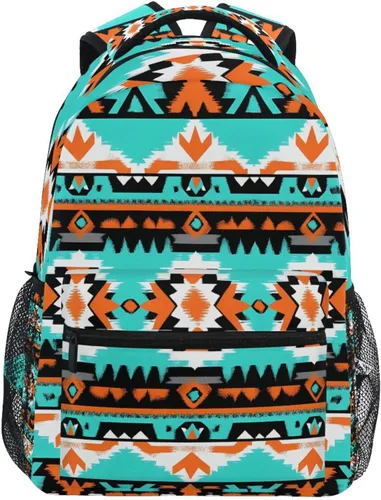 Miniatura 20 de Mochila para adultos, mochila escolar casual, bolsa de viaje con cremallera, Abstracción Fuego Agua Béisbol De, Mochilas Daypack