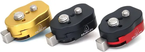 Miniatura 4 de Mini sistema de placa de liberación rápida con tornillos 3/8 M3 para monitores de cámara, brazos, accesorios, micrófonos, luces clave (negro)