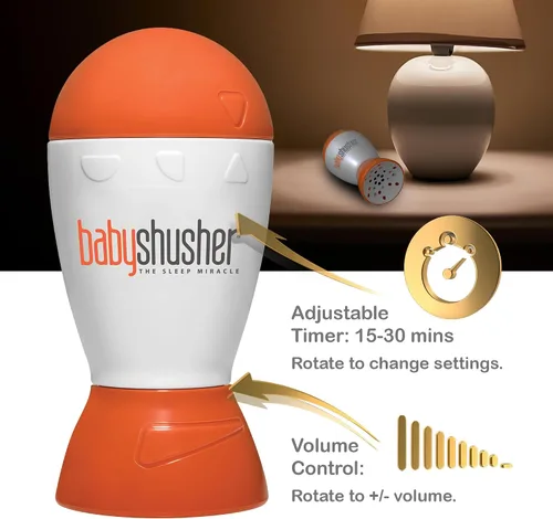 Miniatura 4 de Baby Shusher Máquina de Sonido Portátil - Máquina de Sonido de Ruido Blanco, Calmante para Bebé para Dormir, Artículos Esenciales para Recién