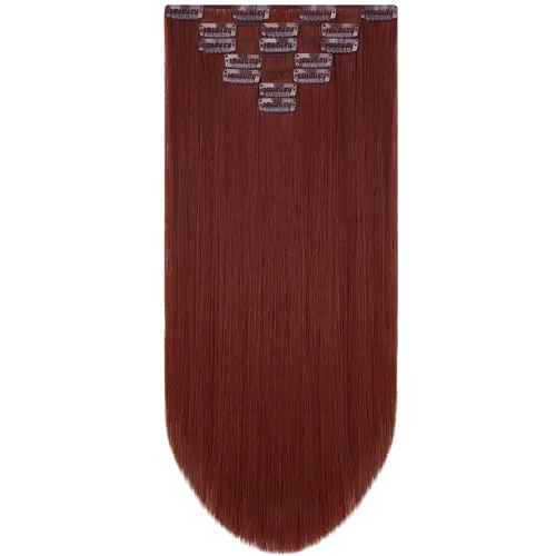 Miniatura 49 de SYXLCYGG Extensiones de cabello rubio, 2 unidades, extensiones de cabello con clip de 22 pulgadas, 5 onzas, lacio, sintético, esponjoso, rubio