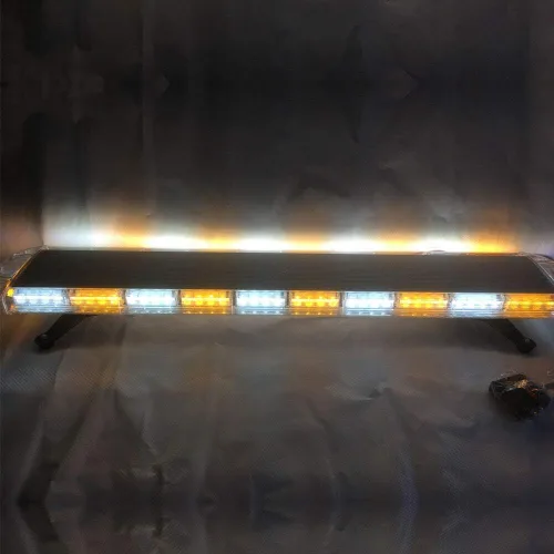Miniatura 10 de Luces estroboscópicas de emergencia de 48 pulgadas, 88 LED, barra de luz de advertencia direccional ámbar con 16 modos intermitentes de advertencia