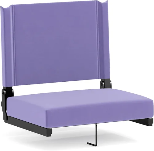 Miniatura 27 de Flash Furniture - asiento cómodo para usar en gradas de Flash - soporta 500 libras Silla de estadio ligera con asa y asiento ultra acolchado
