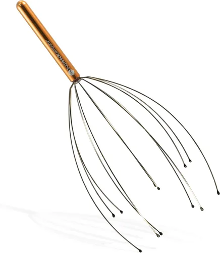 Miniatura 7 de Body Back Masajeador de cuero cabelludo, rascador de cabeza, masajeador manual de cabeza para aliviar el estrés, rascador relajante del cuero Azul