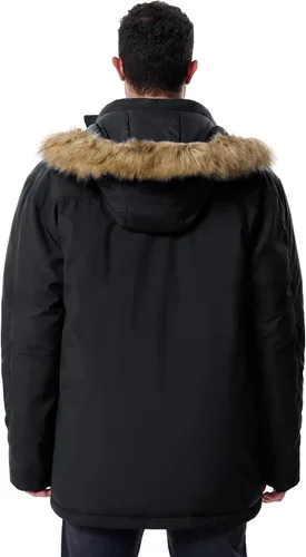 Miniatura 2 de Abrigos de invierno para hombre, chaquetas de invierno, impermeables, gruesas, cálidas, aisladas, parka, larga, con capucha