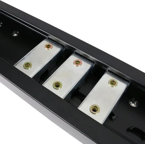 Miniatura 7 de IKON MOTORSPORTS, Estribos compatibles con Ford F150 2015-2026 y 2022-2025 F150 Lightning SuperCrew Cab, barra lateral de acero negro estilo V Nerf