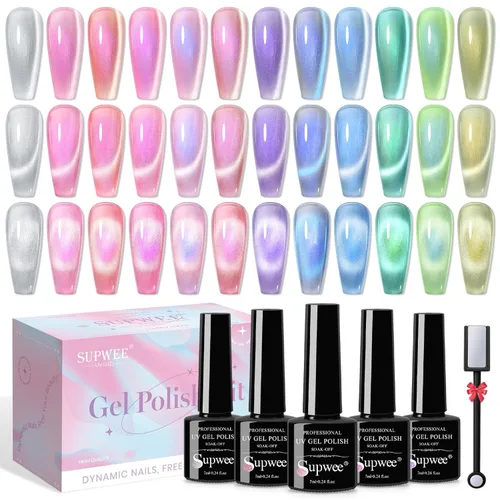 Miniatura 12 de Juego de esmaltes de uñas de 12 colores, secado rápido, esmalte de uñas natural natural rosa nude sin gel, esmalte de uñas de secado rápido