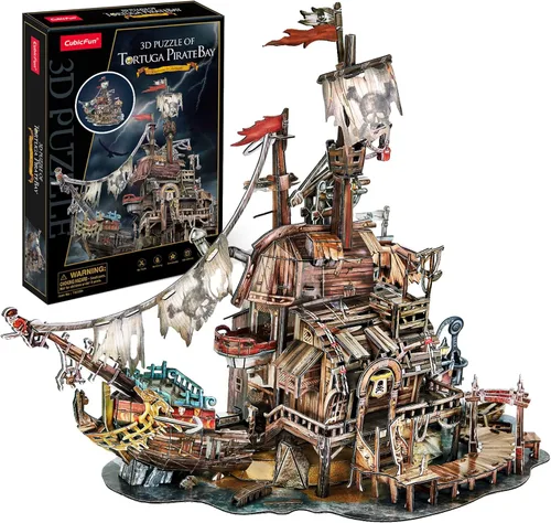 Miniatura 11 de CubicFun Rompecabezas 3D para adultos y niños, la venganza de la reina roja Anne's Revenge, 391 piezas, decoración del hogar, arte y manualidades