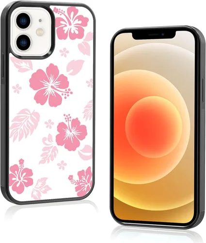 Miniatura 71 de Funda para iPhone 8 Plus y iPhone 7 Plus, linda funda Kawaii azul hibisco hawaiano floral estética floral para niñas preppy mujeres