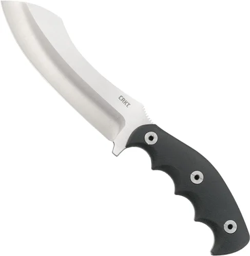 CRKT Catchall - Cuchillo de hoja fija de supervivencia al aire libre con funda: hoja de borde liso de acero inoxidable, nailon reforzado con vidrio