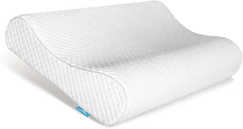 Miniatura 13 de AM AEROMAX Almohada de espuma viscoelástica de contorno de viaje, almohada cervical para aliviar el dolor de cuello, almohadas ortopédicas