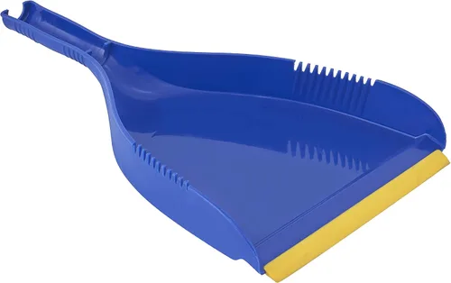 Miniatura 3 de Superio Recogedor con clip, plástico azul resistente, fácil agarre con clip en el borde de goma, escombros de barrido detallados, se adapta a