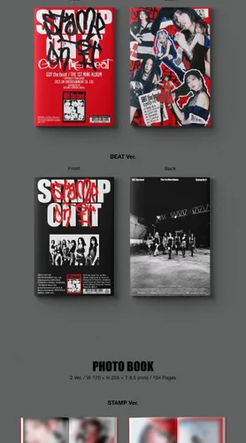 Miniatura 2 de GOT the beat Stamp On It 1st Mini Album Photobook+Postcard set+Photocard+Tracking STAMP Version