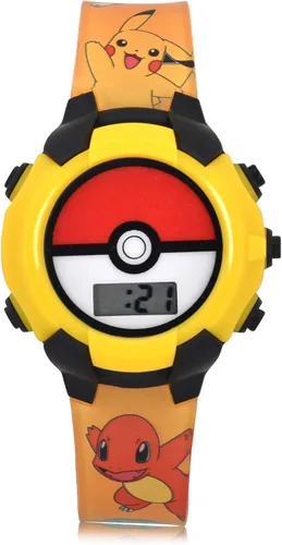 Accutime - Reloj digital de cuarzo, con pantalla LCD y diseño de Pokemon para niños, niñas y adultos, para todas las edades
