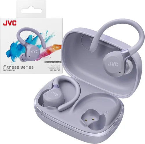 Miniatura 8 de JVC Fitness Series - Auriculares deportivos inalámbricos con ganchos ajustables, cancelación activa de ruido, modo de sonido ambiental, IP57 Verde