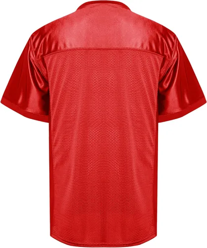 Miniatura 3 de MESOSPERO Camisetas de fútbol en blanco para hombre, de malla, poliéster, lisas, de fútbol, ropa deportiva, S-3XL, color negro, blanco, gris