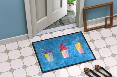 Miniatura 4 de Caroline's Treasures 8780MAT - Felpudo de bolas de nieve y conos de nieve de 18 x 27 pulgadas, para interiores y exteriores, para entrada